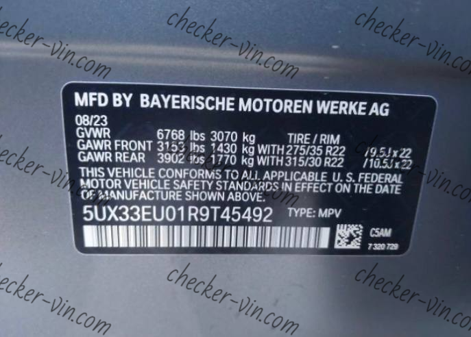 BMW X5 Sport Utility - VIN 5UX33EU01R9T45492